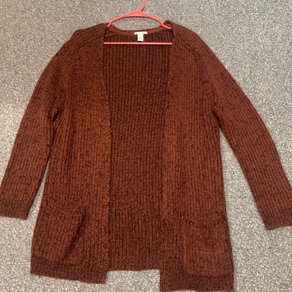 Burnt orange cardigan
